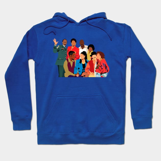 A Different World Art Christmas Holiday 90's TV Show Hoodie by gorilaboss